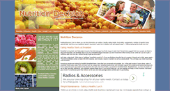 Desktop Screenshot of nutritiondecision.com